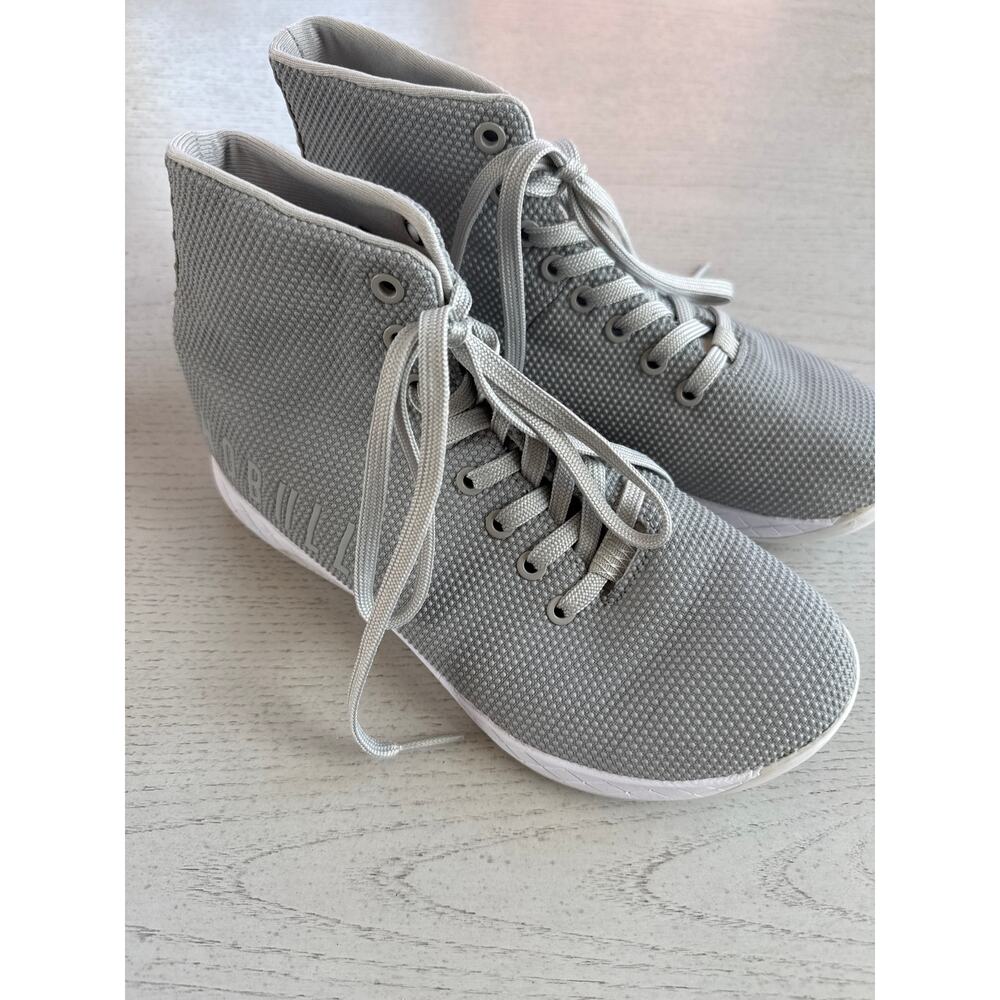 NOBULL Outwork High Top Gray Training Lifting Gym Sneakers